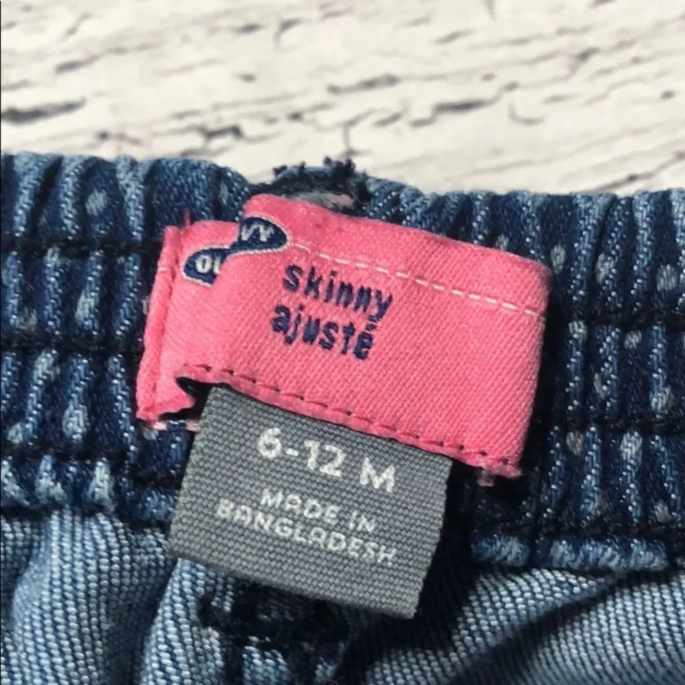 🍭*6/$30* Old Navy Polka Dot Skinny Jeans 6-12 m